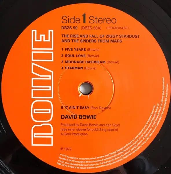 David Bowie – The Rise And Fall Of Ziggy Stardust And The Spiders