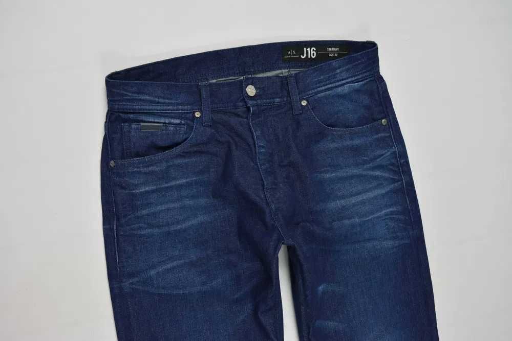 Armani Exchange J16 Ciemne Jeansy_W32 L32_32/32_pas:86