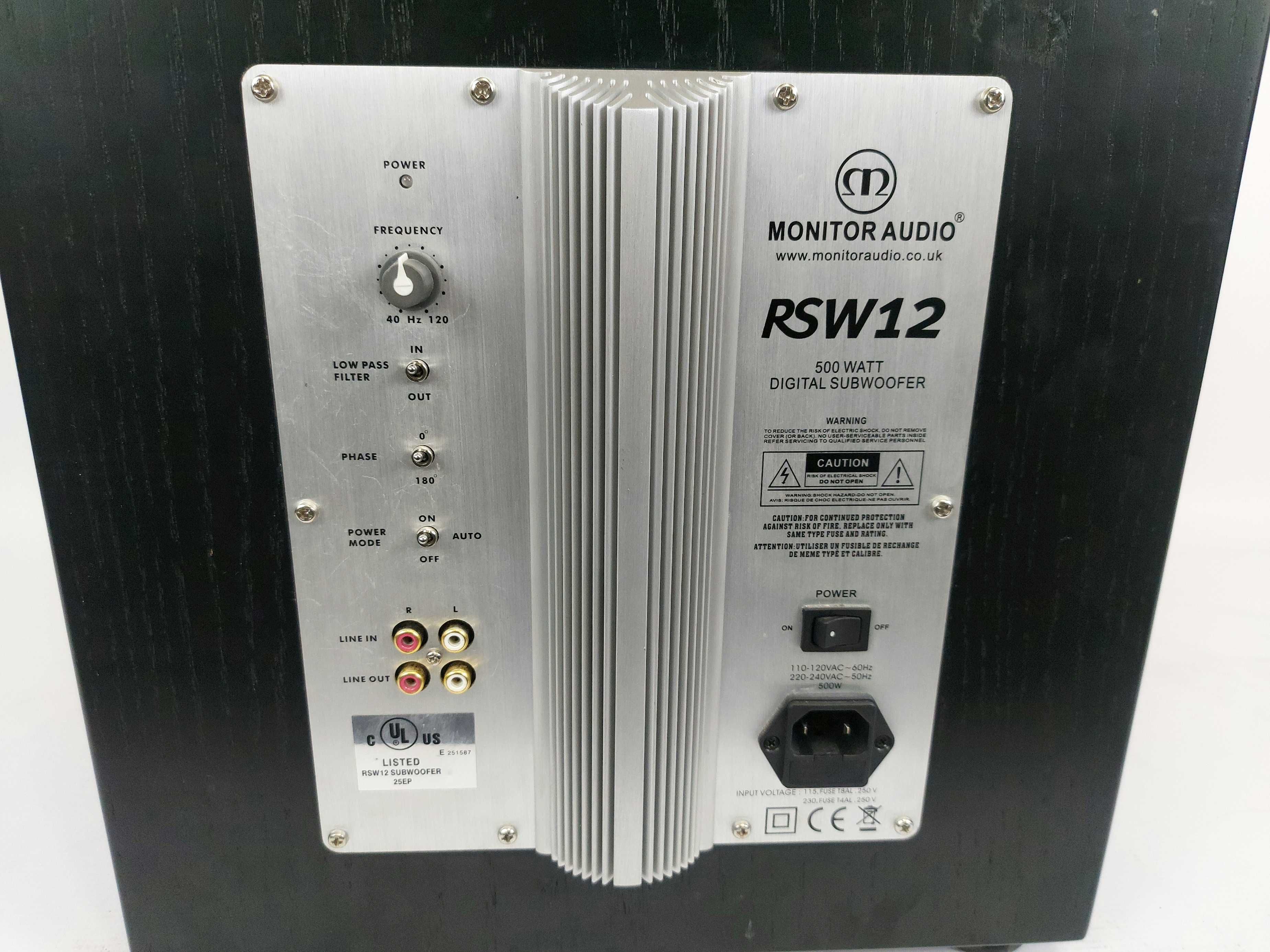 Monitor Audio Silver RSW-12 - subwoofer aktywny