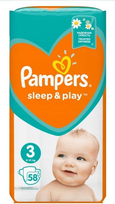 Pampers Sleep Play 3, 58 szt