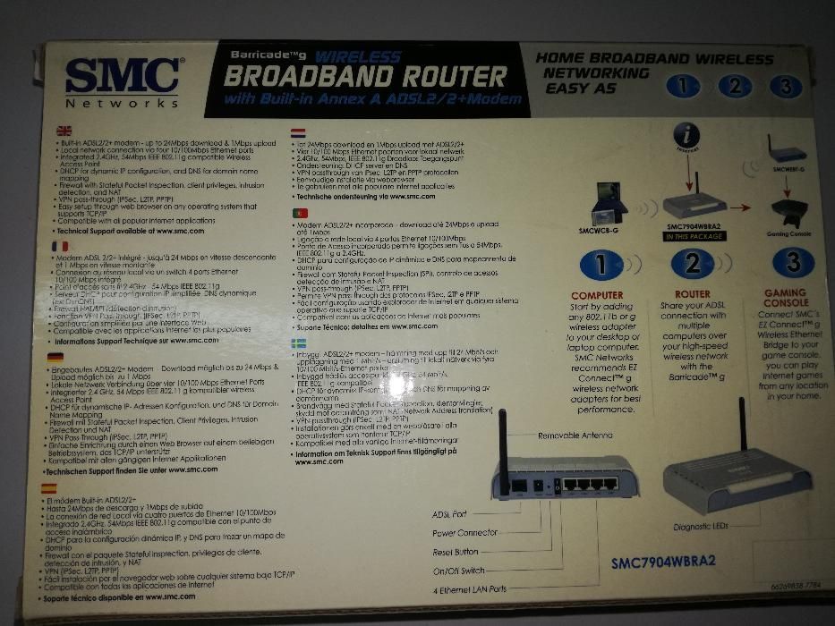 Router SMC ADSL Barricade g