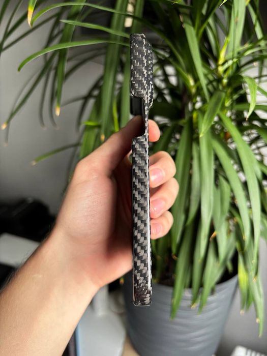 Карбоновий чохол для iPhone 15 Pro Max, чохол з карбонового волокна