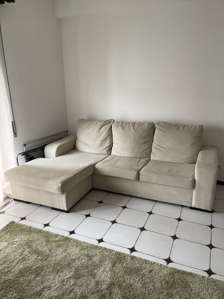 Sofá Chaise longue bege