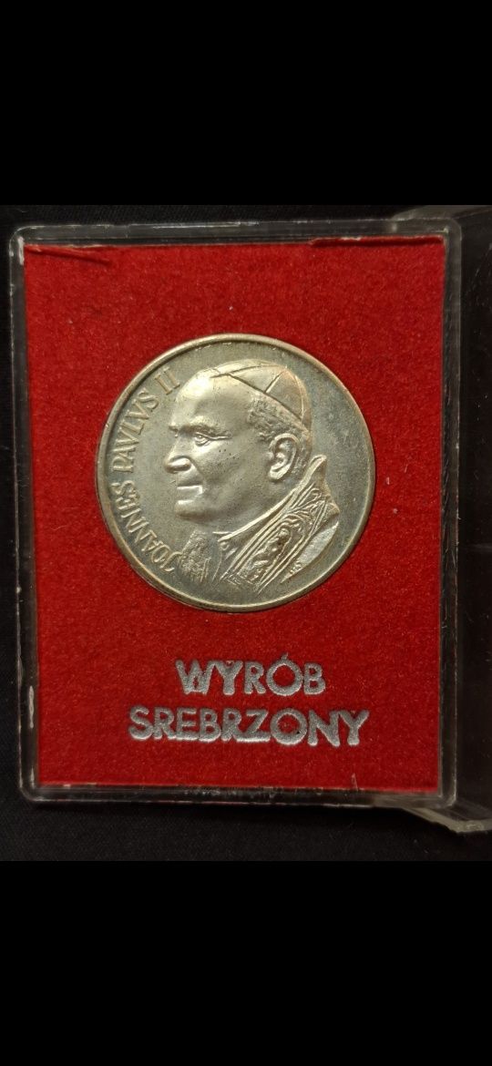 Jan Paweł II medal srebrzony 1983r