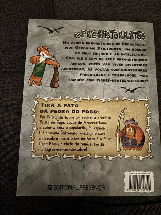 Tira a Pata da Pedra do Fogo! Os pré-historratos Geronimo Stilton