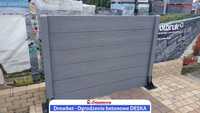 Ogrodzenie betonowe płyty palisadowe deska ogrodzenie posesji DREWBET