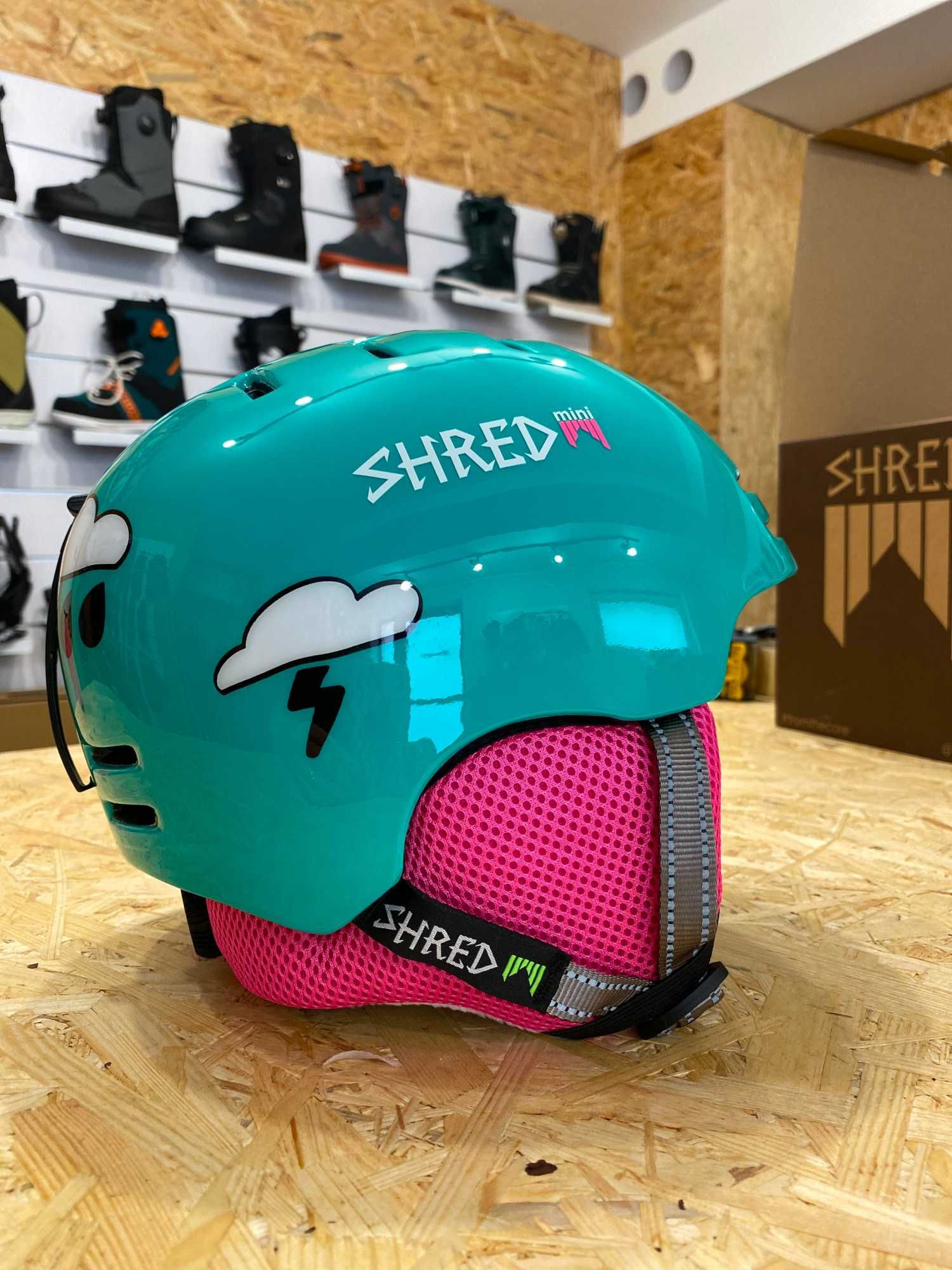 Nowy dziecięcy kask narciarski Shred Slam Cap Mini, roz. S