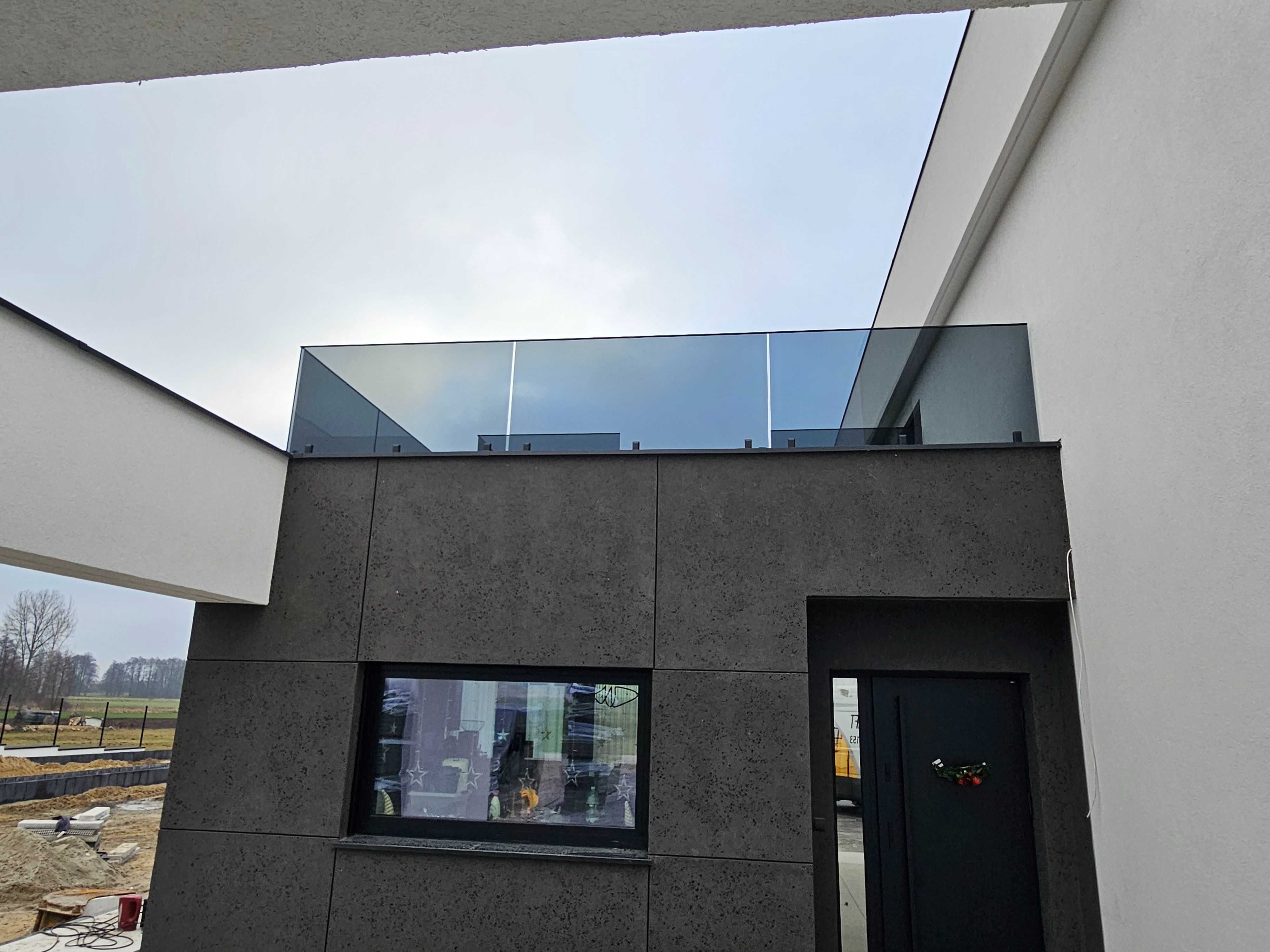 Balustrady szklane, balustrady ze stali nierdzej