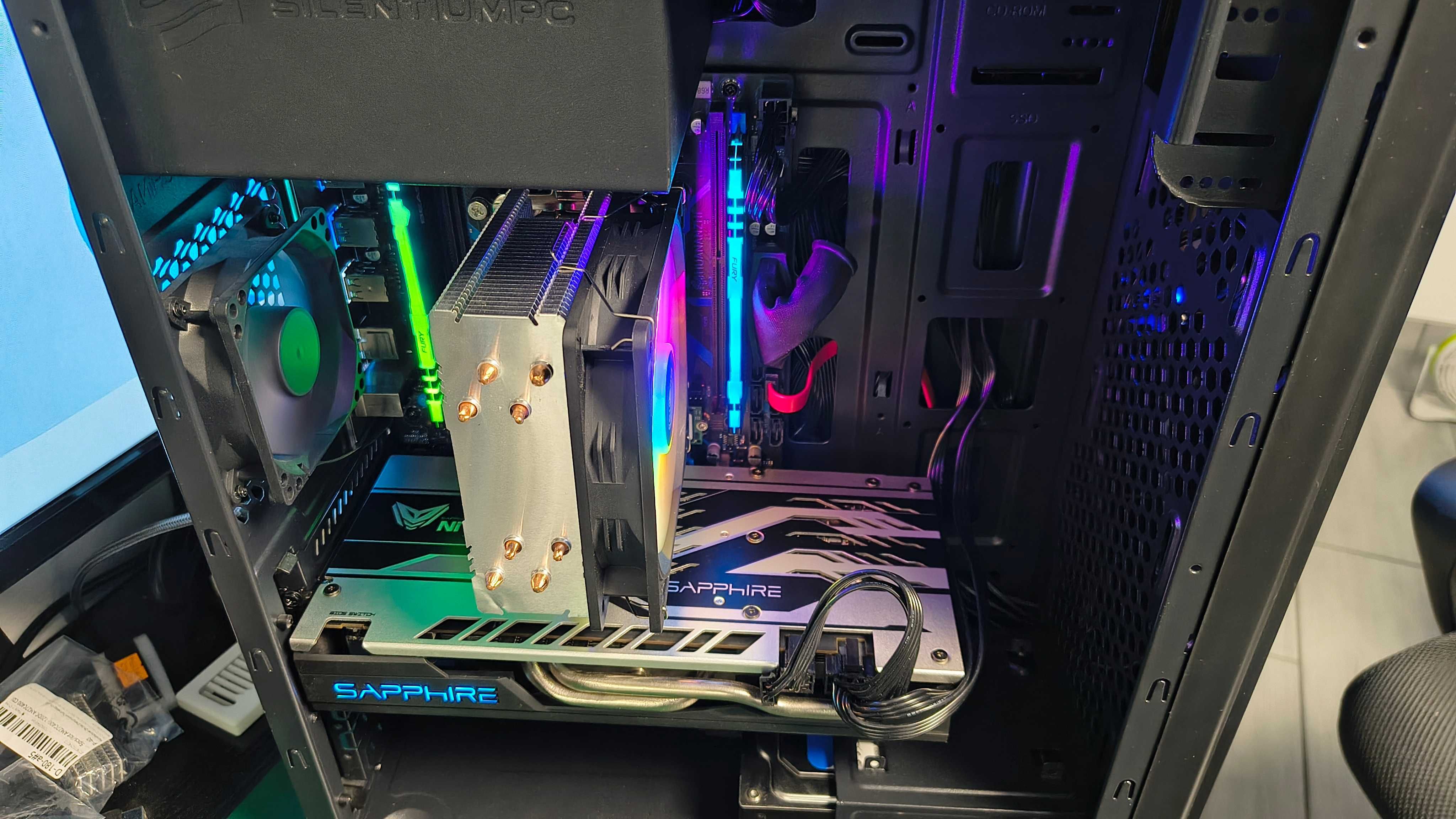 Komputer Xeon 16C/32T, 16GB DDR4, RX570 8GB VRAM, Dysk M.2 + HDD
