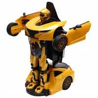 Auto robot zdalnie sterowany transformers auto 2w1 costway