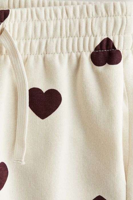 Теплі штани на флісі з принтом H&M