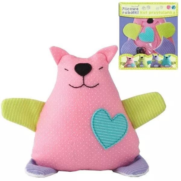 Przytulanka Kot Mela z sercem. Stnux