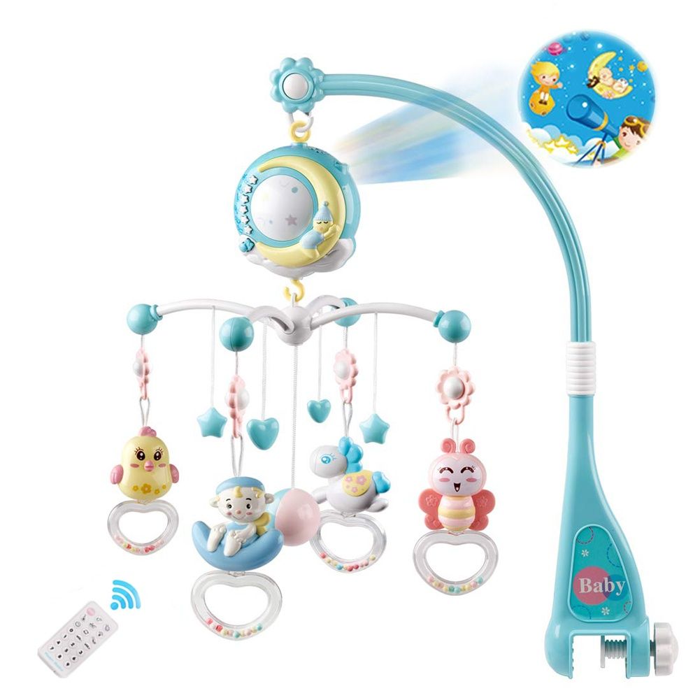 МОБІЛЬ музичний Baby Bell Moon 3в1 з нічником проектором та пультом!