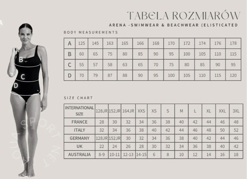 Arena strój kąpielowy jednoczęściowy roz. 46