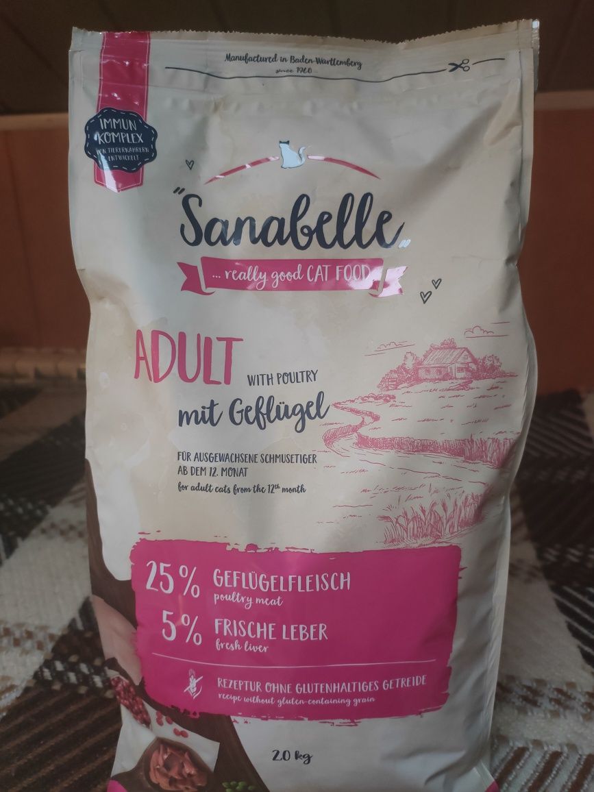 Sanabelle 6 kg po 2 kg w paczce plus gratis