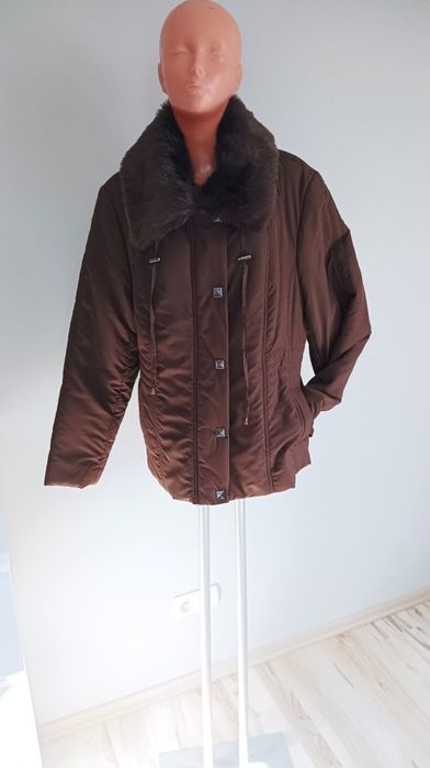 46 XXXL 44 XXL ewm brązowa kurtka damska