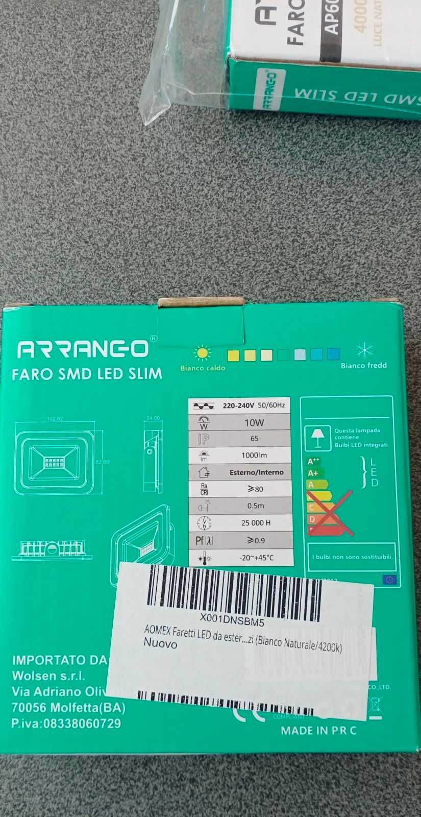 Прожектор ARRANGO AP6031N Faro SMD LED slim 10Вт белый