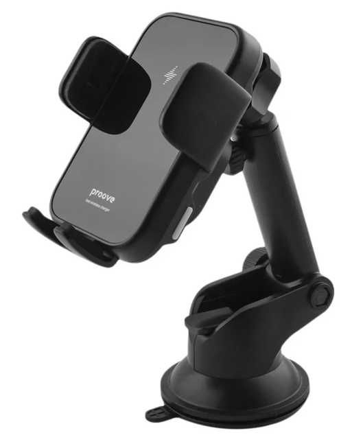 Автомобільний тримач з Бездротовим ЗП Proove Triple Clamp 15W black