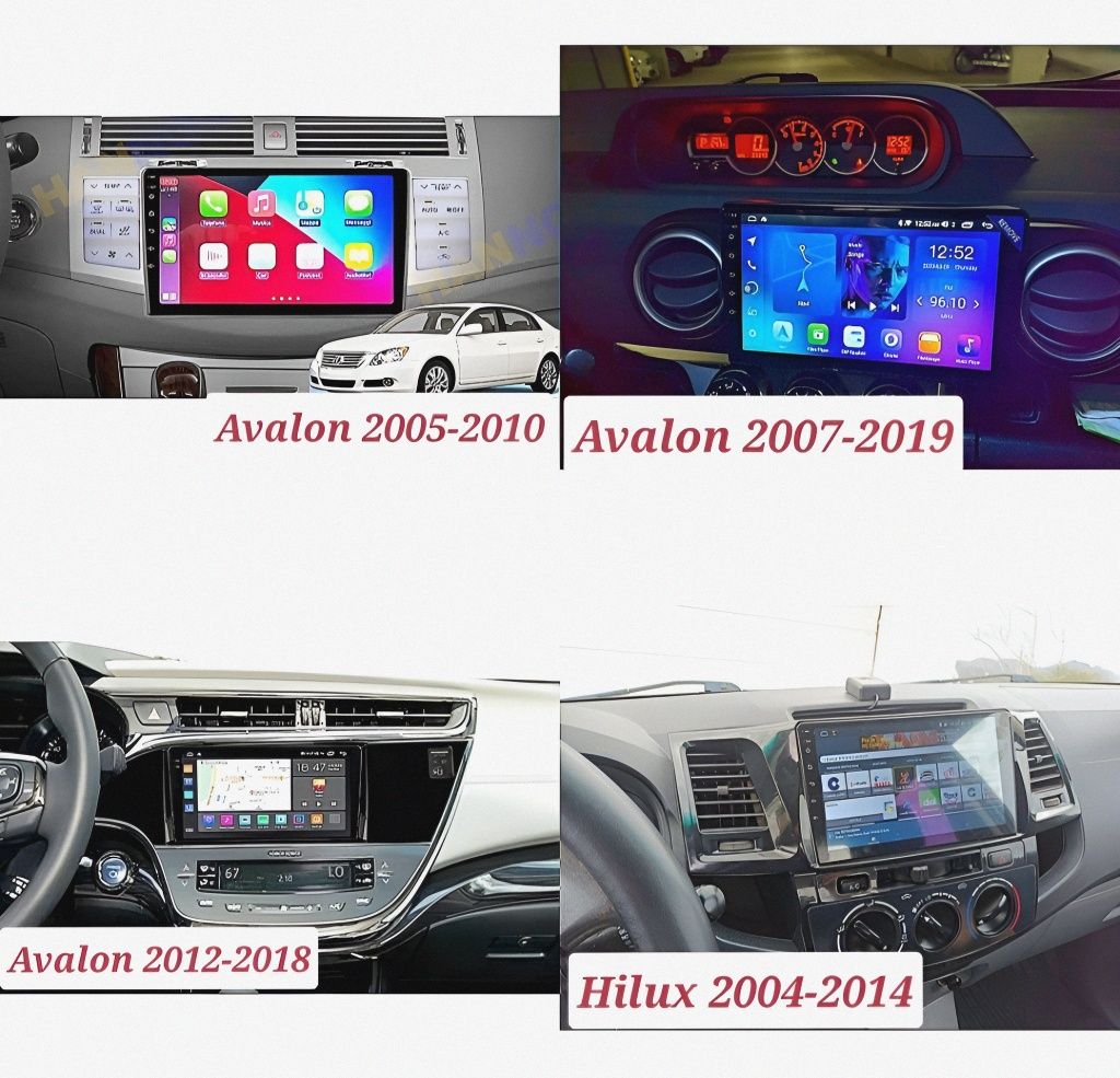 Магнитола Toyota, Auris, Avalon, Hilux, Tundra, Sequoia, Fortuner