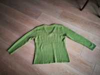 Sweter Guess zielony 100% kaszmir
