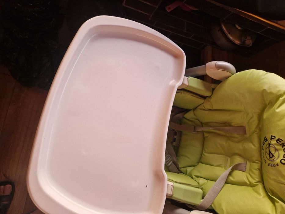 krzesełko do karmienia, składane, wysoka jakość -  Peg Perego Zielone