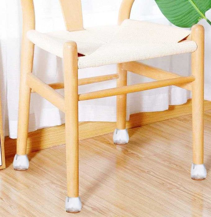 Przezroczyste silikonowe nakładki na nogi krzeseł 17–21 mm (32 szt.)