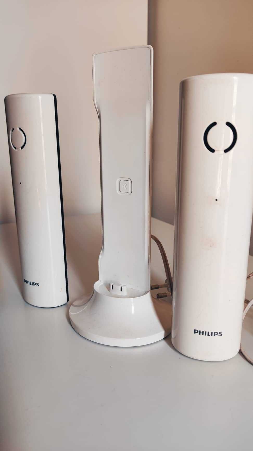 Pack de dois Telefones marca PHILIPS Brancos