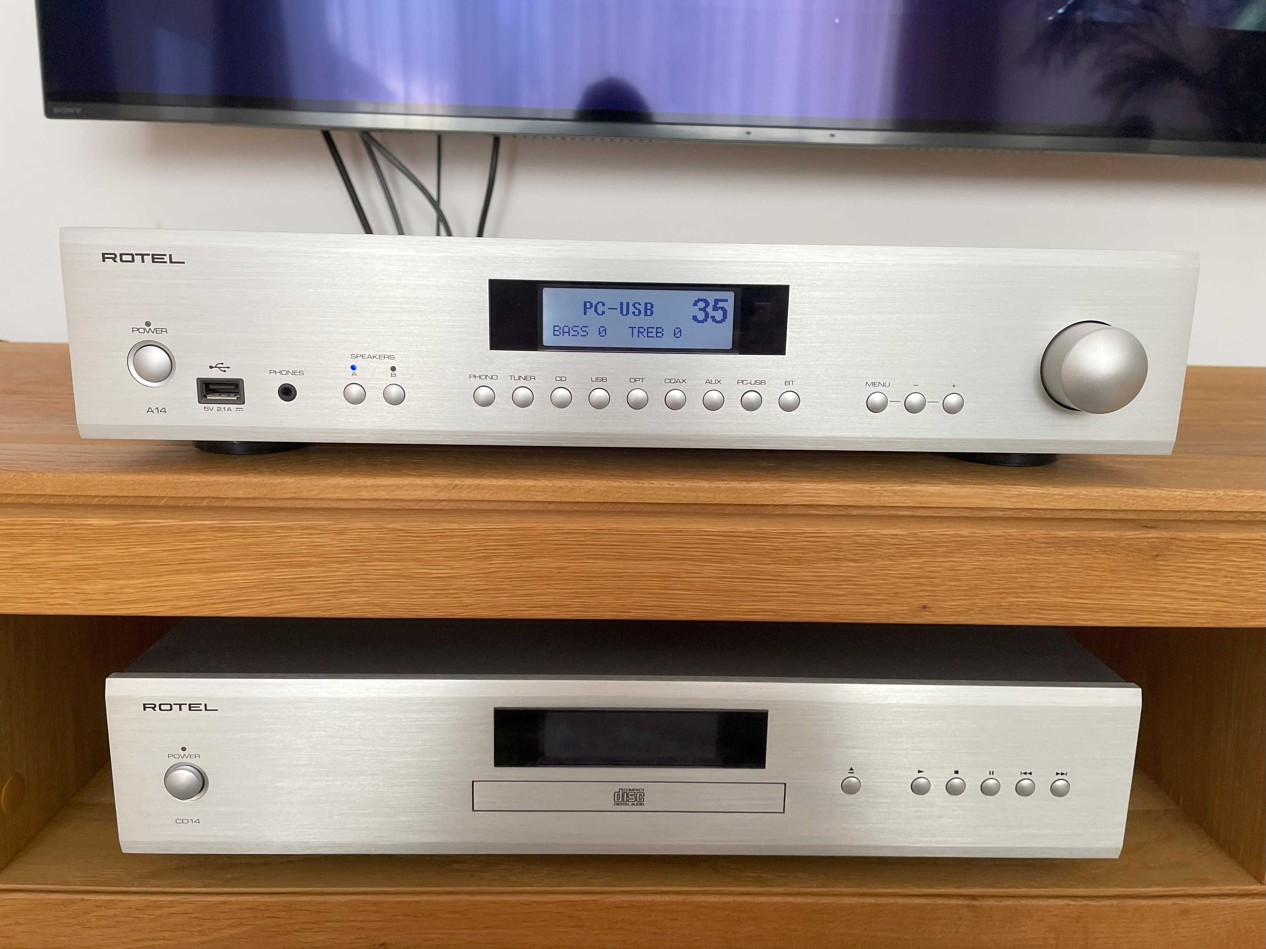 Rotel A14 + CD14 zestaw stereo