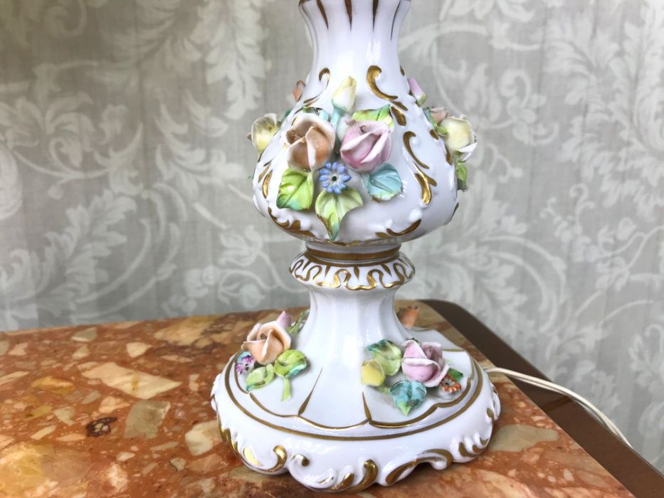 Настільні лампи Capodimonte. Антикваріат. Італія