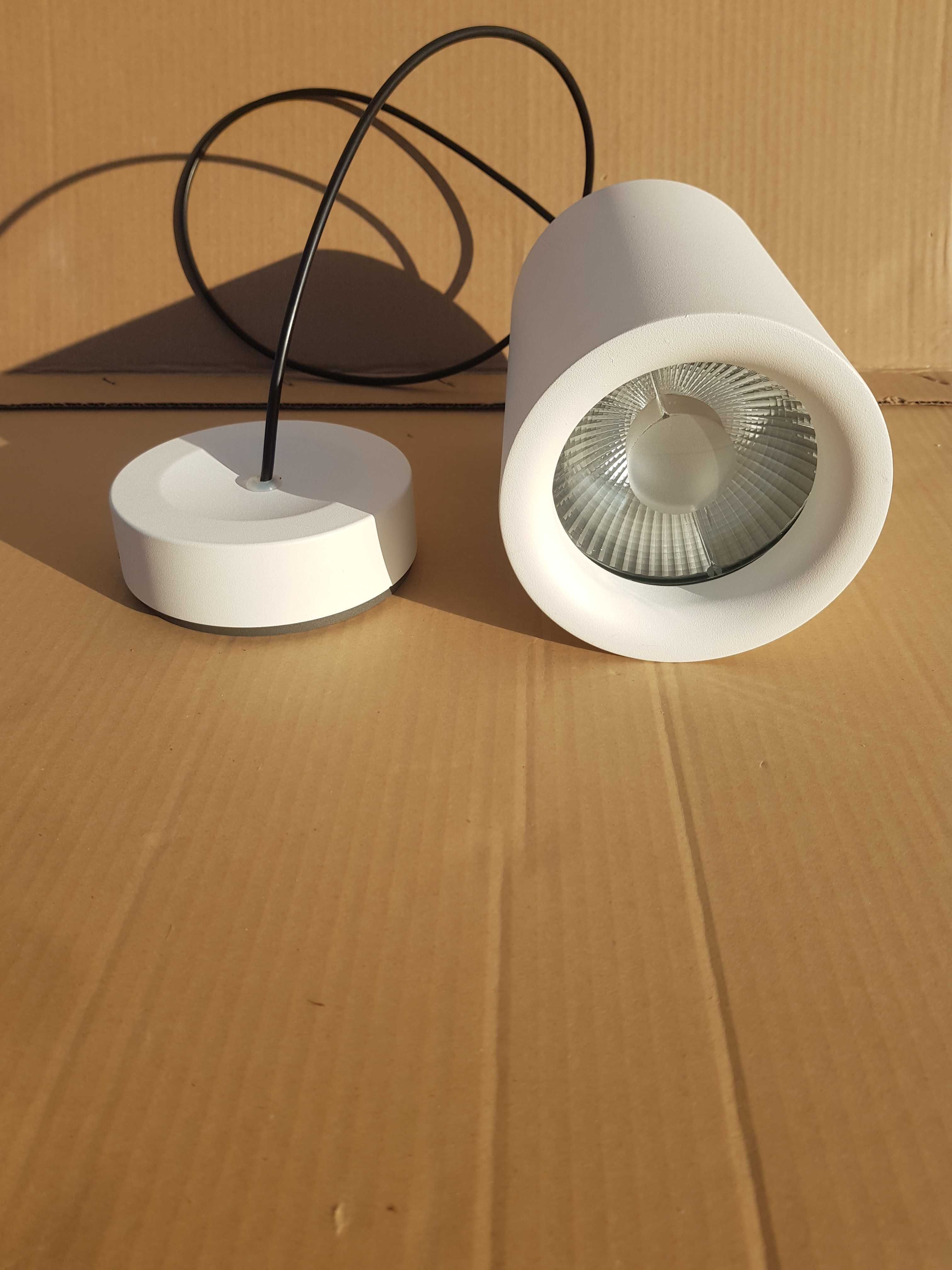 Lampa wisząca TUBA biała pojedyńcza LIRIO PHILIPS nad stół blat
