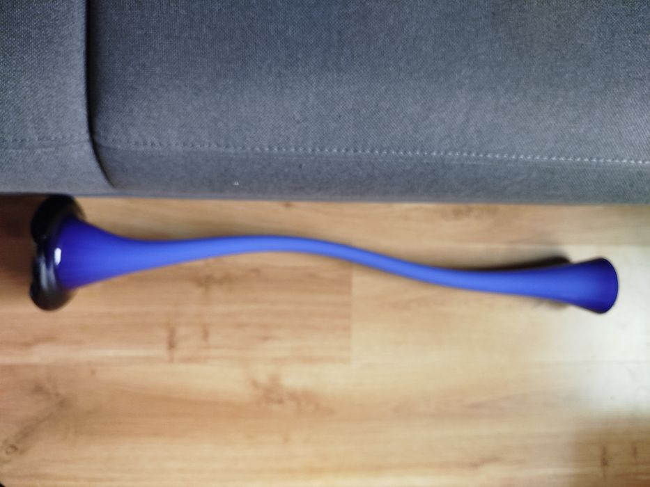 Wazon niebieski wysoki 82 cm uszkodzony