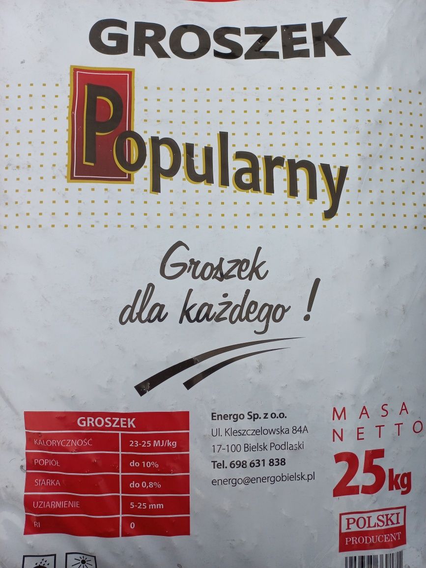 Groszek popularny, worki 25kg