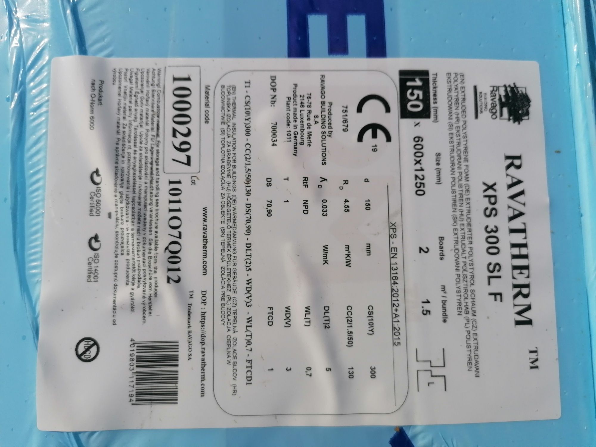 Styropian ravatherm styrodur xps 15 cm 3 paczki po 1,5 m2