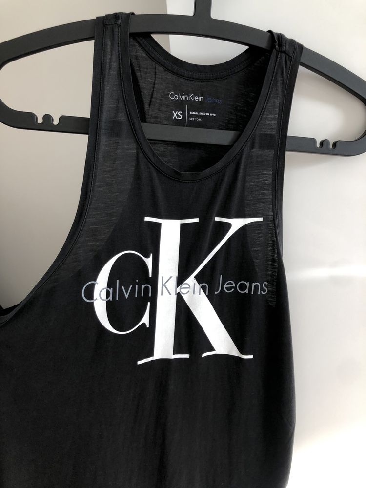 Koszulka damska Calvin Klein ck top bokserka bluzka XS S