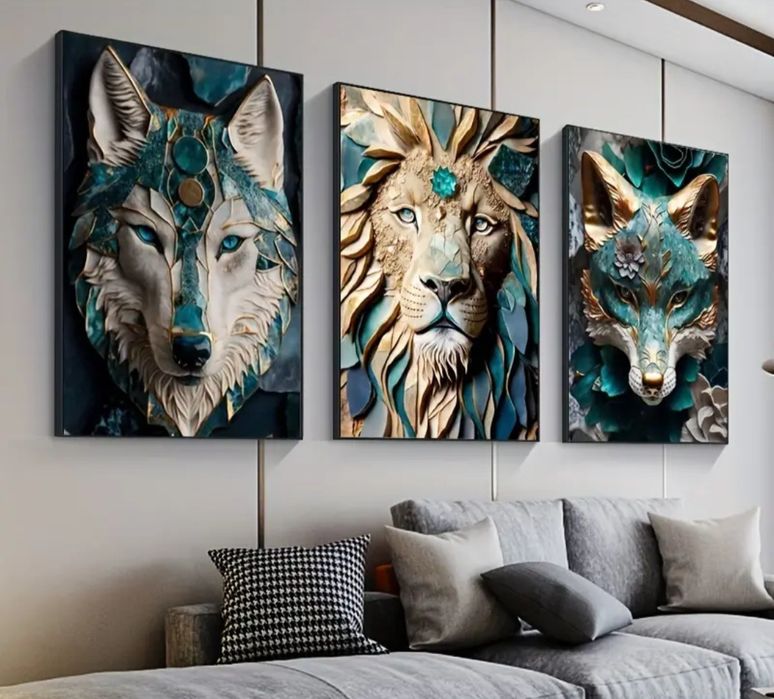 Obrazy tryptyk 3szt 35x55cm