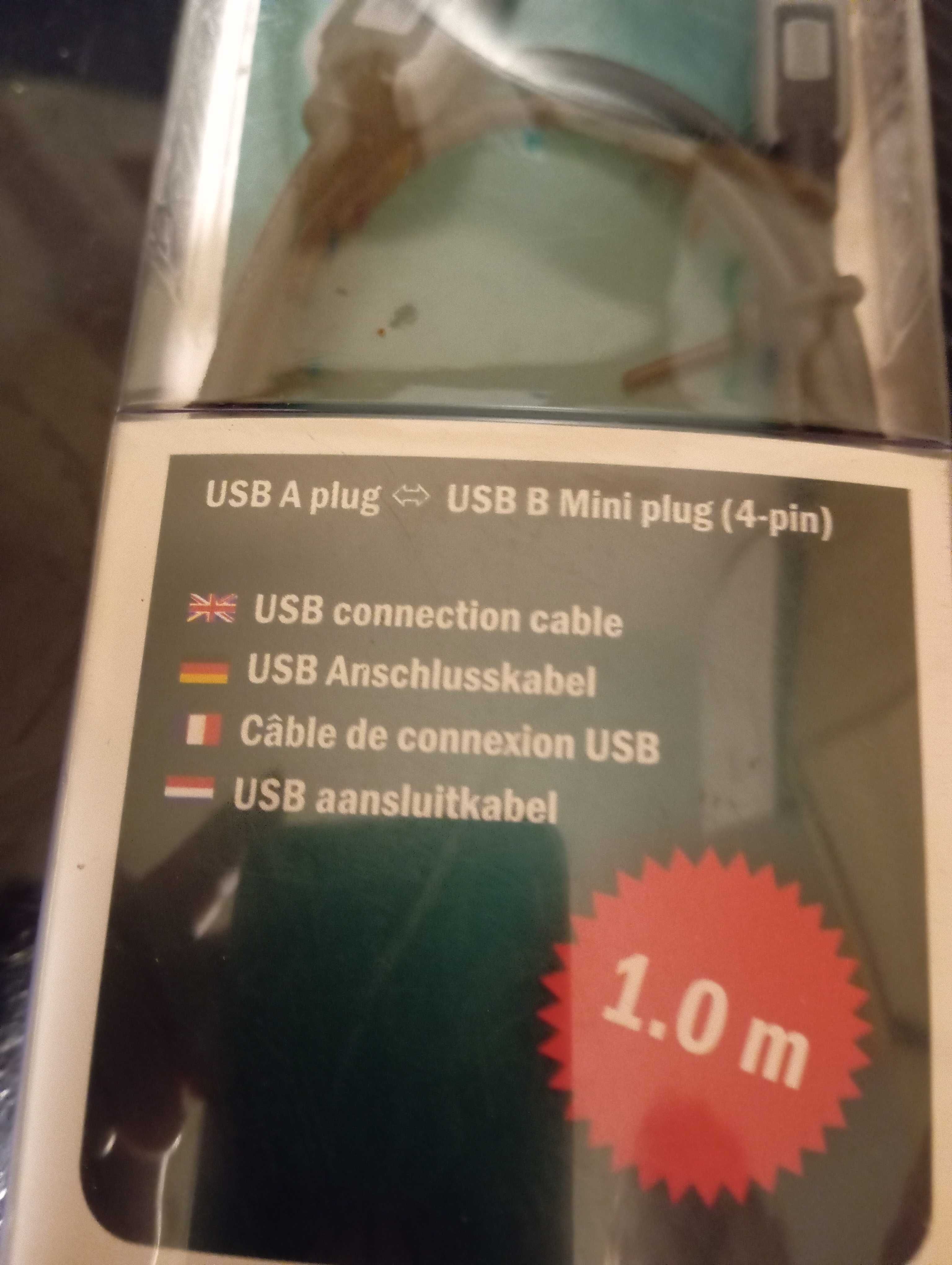Kabel 1m USB A - B mini