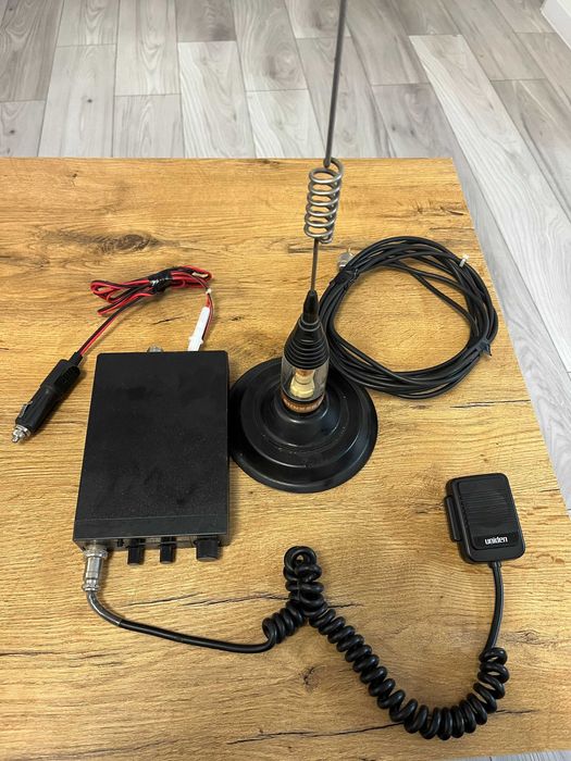 CB Radio Uniden PRO510XL + antena Sunker , skonfigurowany zestaw