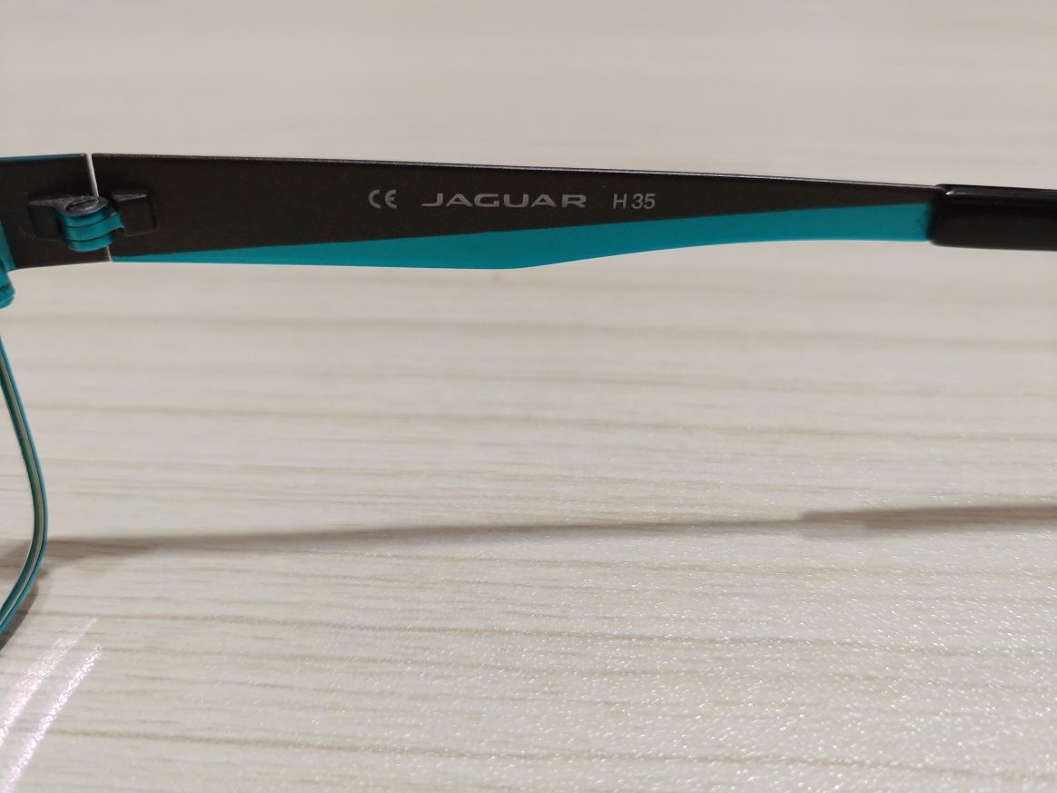 Oprawki Jaguar H35 + szkła korekcyjne cylinder -0,75 na parę