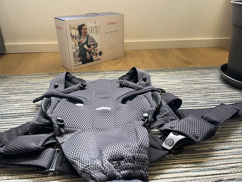 Marsúpio BabyBjörn Move - Airy Mesh - Cor Antracite - Como Novo - 150€