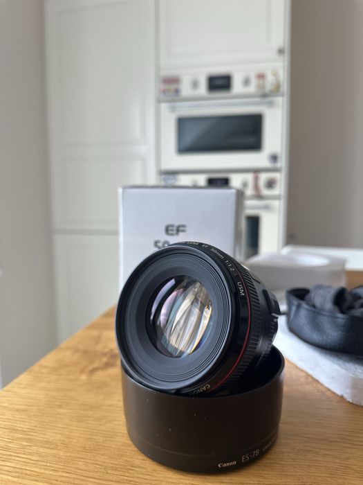 Canon EF 50mm f/1.2 L USM – stan salonowy, jak nowy! Okazja