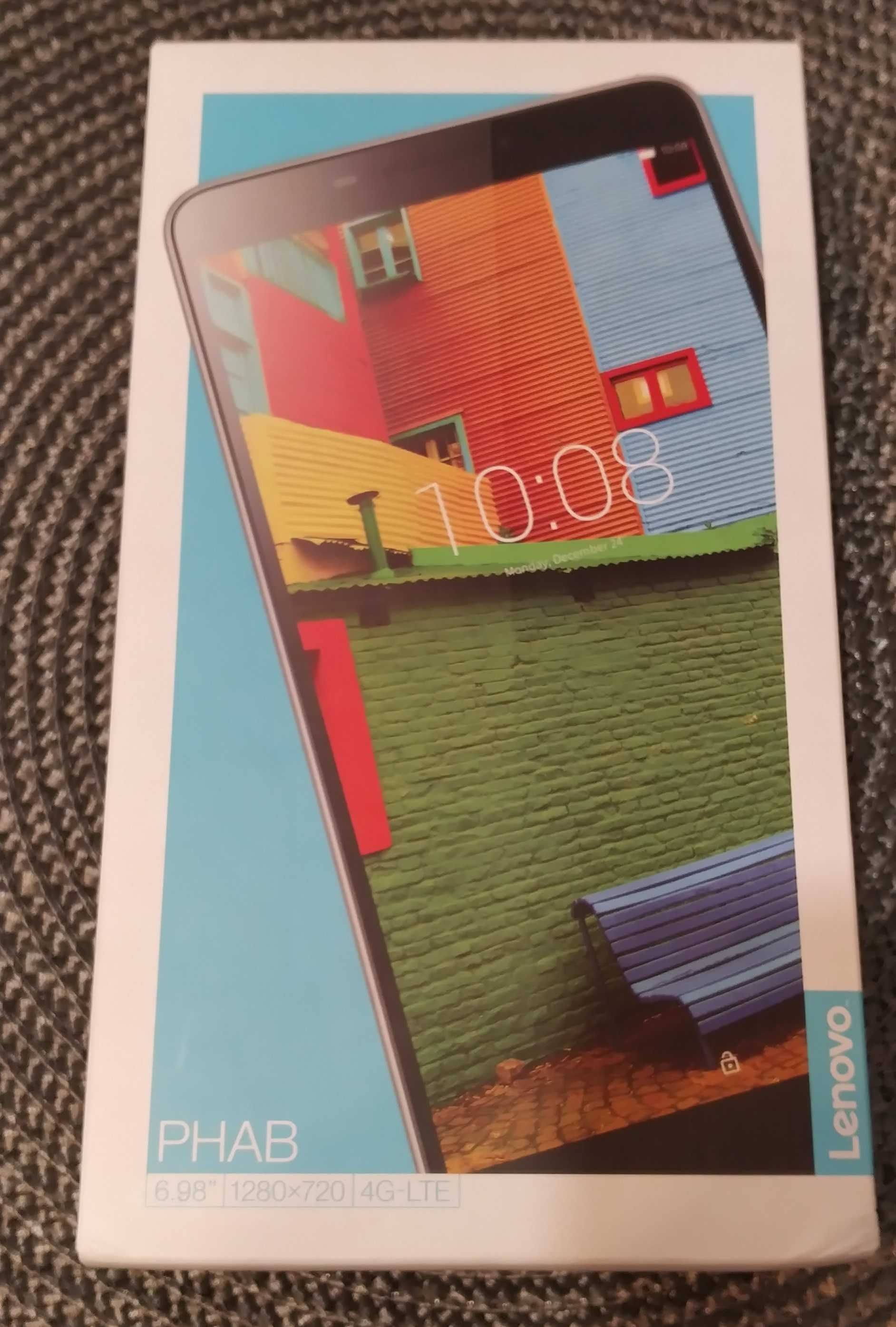 Tablet LENOVO PHAB PB1-750M, 16 GB, Dual SIM, LTE, Ekran 6,98" komplet