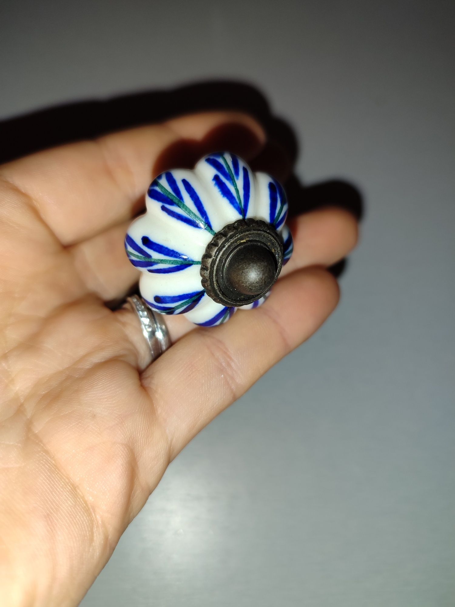 6 puxadores porcelana