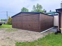 Garaż blaszany drewnopodobny 6x6 7x6 7x7 8x6 8x7 8x8