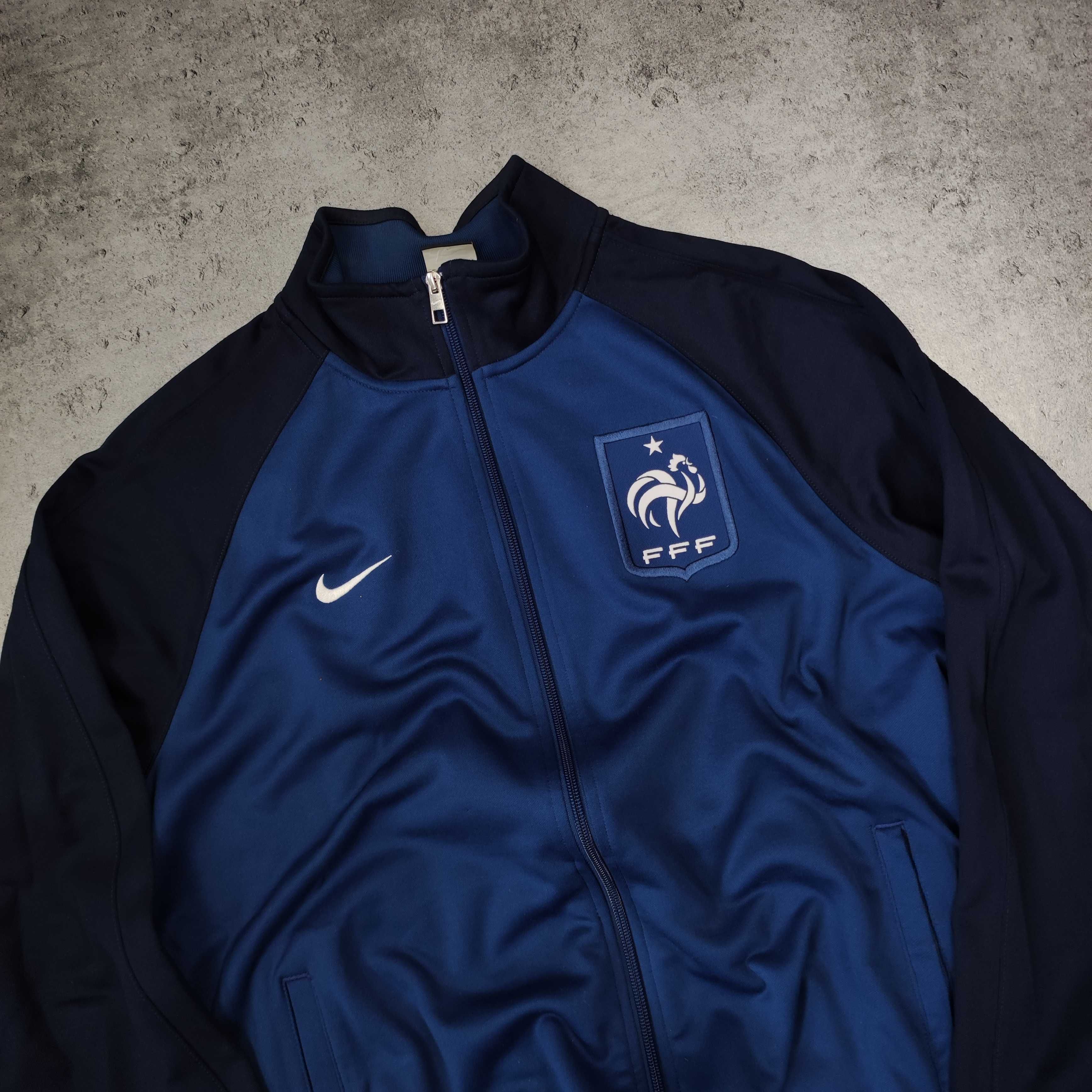 MĘSKA Bluza Rozpinana Drill Reprezentacja Francji Piłka Nożna Nike