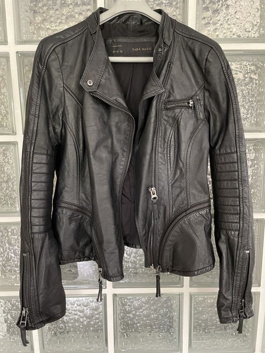 Kurtka damska, prawdziwa Ramoneska, Zara, skóra naturalna!