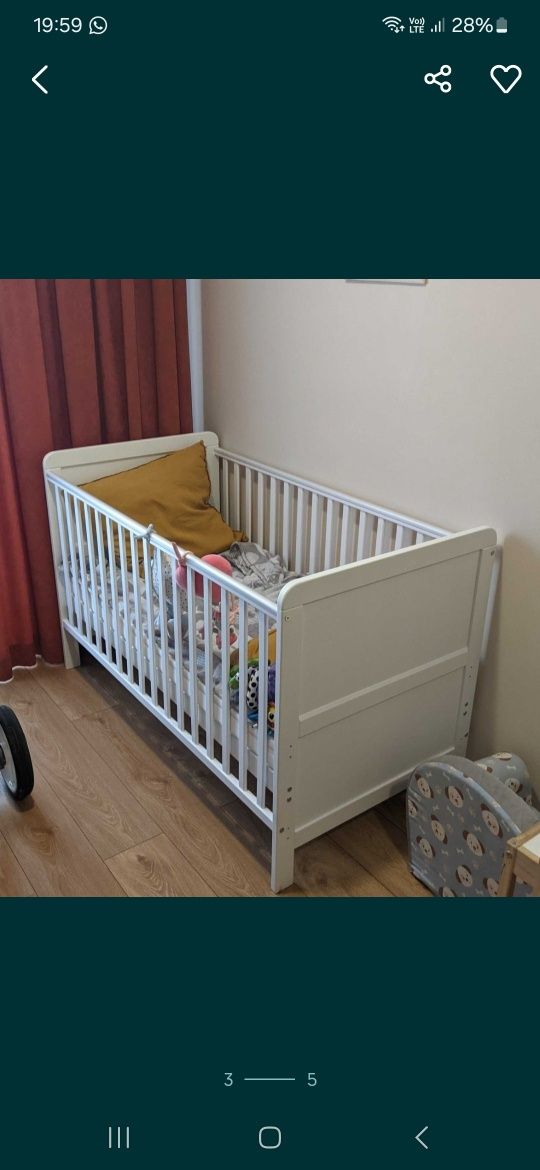 Łóżeczko Woodies plus materac!