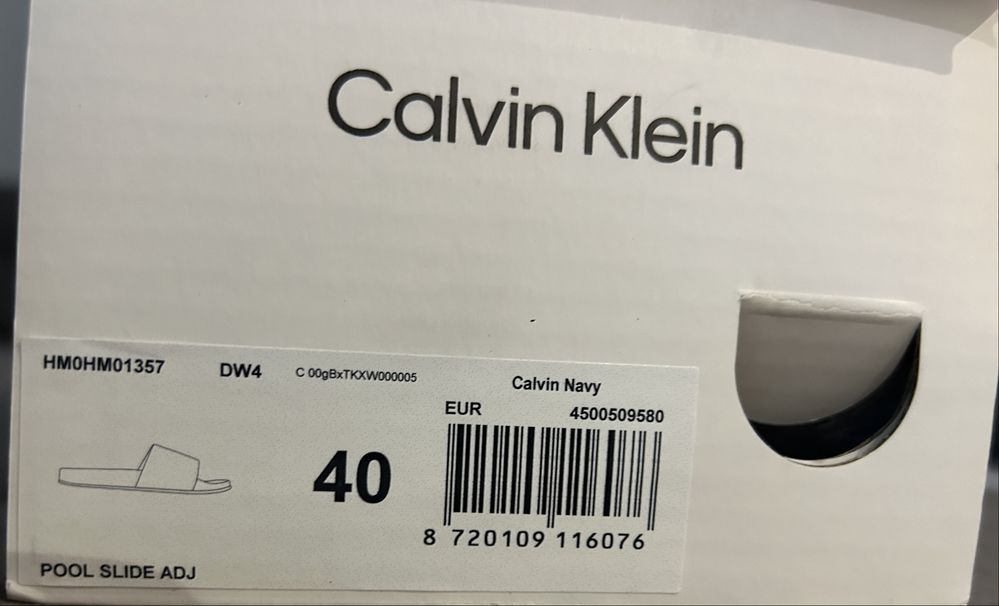 Чоловічі шльопанці Calvin Klein,40