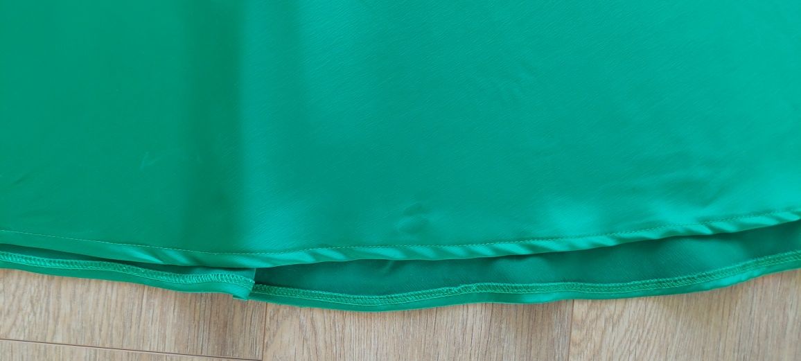 Nasty Gal r.48 zielona maxi sukienka na ramiączkach