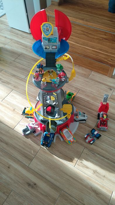 Psi Patrol Kosmo Baza zestaw autka, figurki, interaktywna. DUŻY ZESTAW