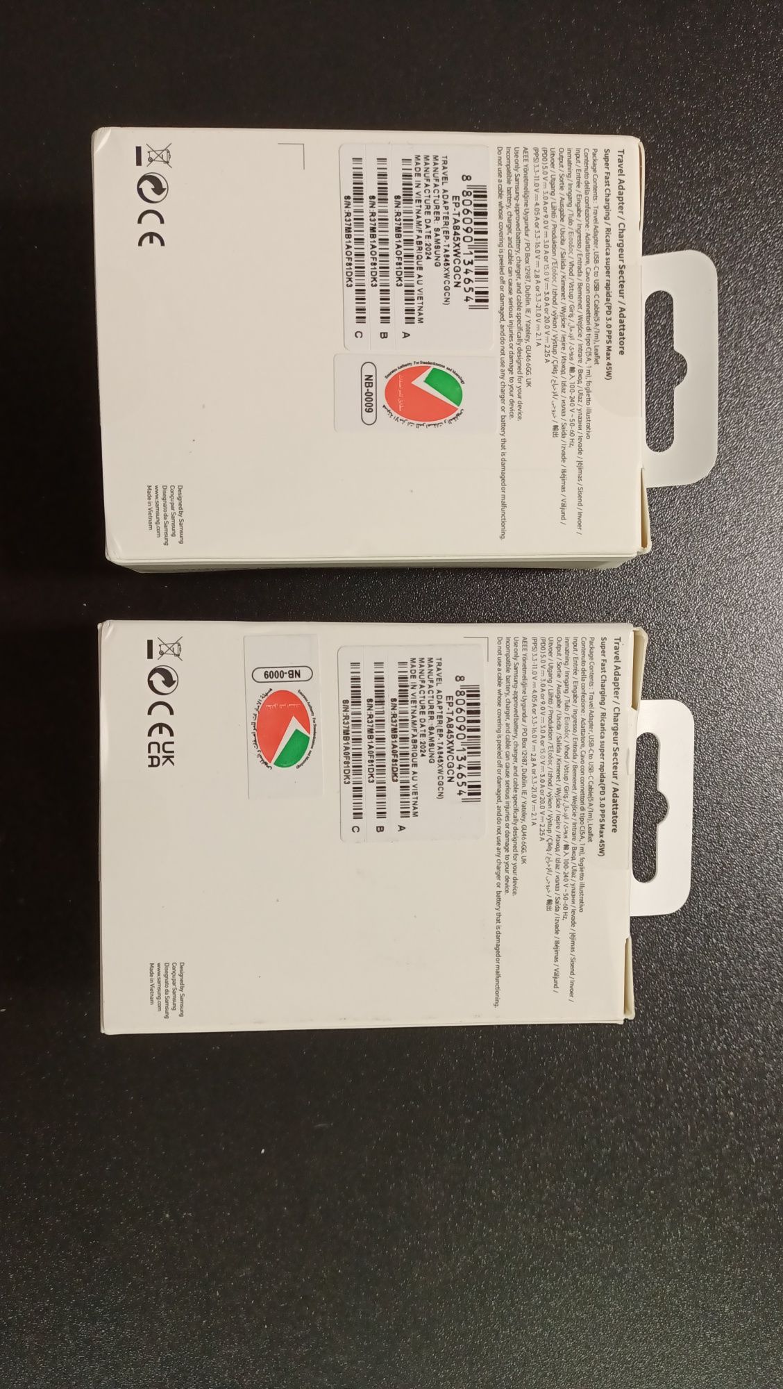 Ładowarka Samsung 45w usb-c 5a 1m